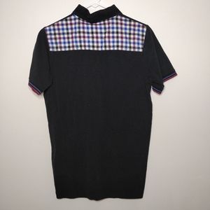 West Ham United Gingham Black Polo